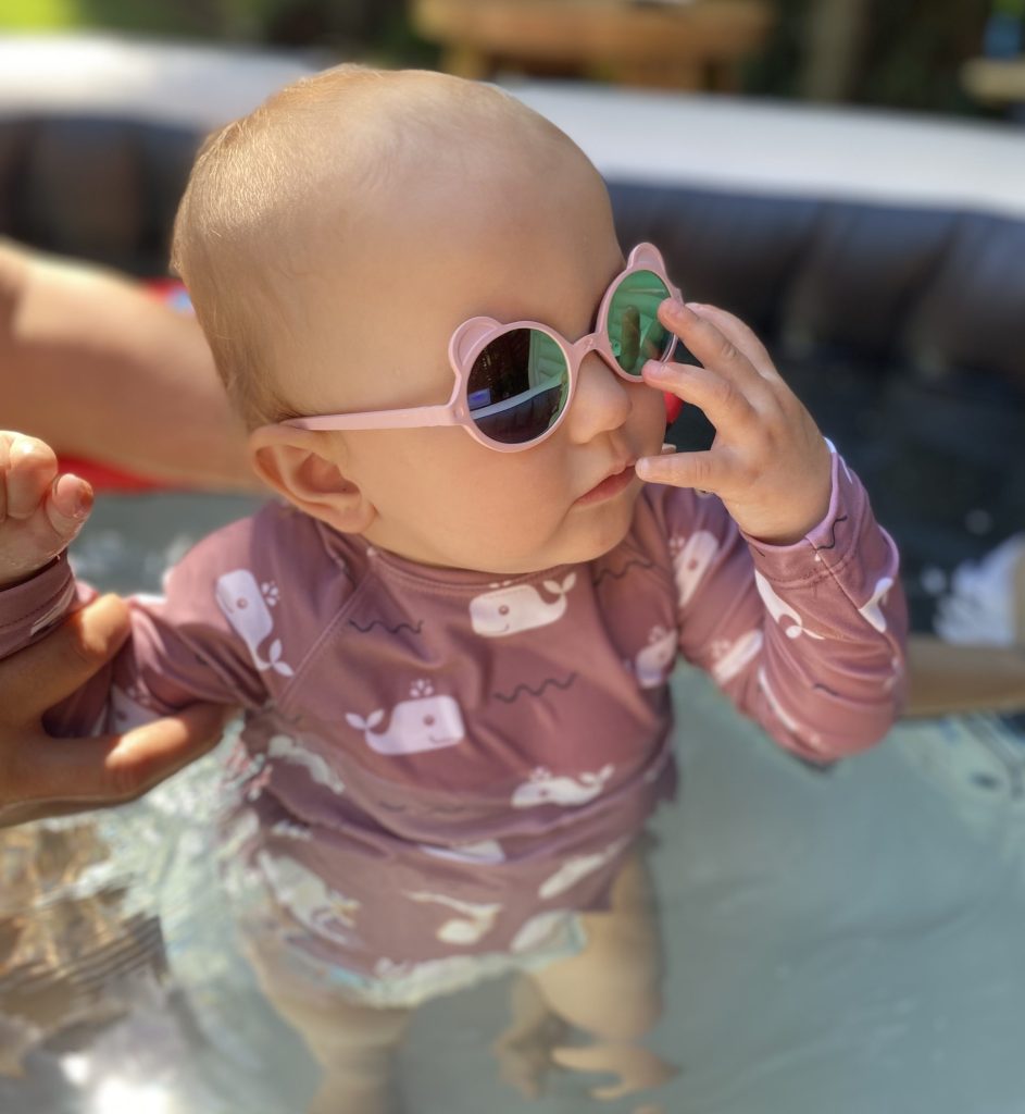 baby in a pool